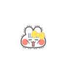 勉強するうしゃぎ！！黄色（個別スタンプ：12）
