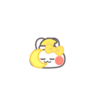 勉強するうしゃぎ！！黄色（個別スタンプ：14）