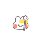 勉強するうしゃぎ！！黄色（個別スタンプ：15）