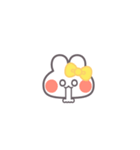 勉強するうしゃぎ！！黄色（個別スタンプ：20）