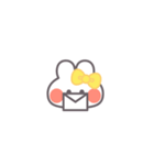 勉強するうしゃぎ！！黄色（個別スタンプ：21）