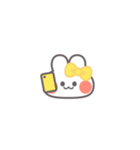 勉強するうしゃぎ！！黄色（個別スタンプ：22）