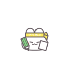 勉強するうしゃぎ！！黄色（個別スタンプ：25）