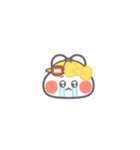 勉強するうしゃぎ！！黄色（個別スタンプ：30）