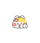 勉強するうしゃぎ！！黄色（個別スタンプ：32）