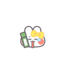 勉強するうしゃぎ！！黄色（個別スタンプ：37）
