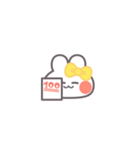 勉強するうしゃぎ！！黄色（個別スタンプ：39）
