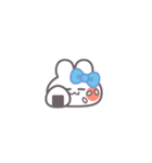 勉強するうしゃぎ！！水色（個別スタンプ：9）