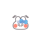 勉強するうしゃぎ！！水色（個別スタンプ：19）