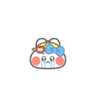 勉強するうしゃぎ！！水色（個別スタンプ：30）