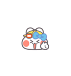 勉強するうしゃぎ！！水色（個別スタンプ：32）