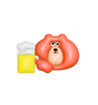 ぷっくりクマちゃん（個別スタンプ：17）