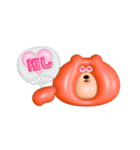 ぷっくりクマちゃん（個別スタンプ：18）