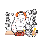 ゲームするポメ犬（個別スタンプ：10）