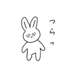 やる気のないジト目うさぎ（個別スタンプ：16）