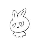 やる気のないジト目うさぎ（個別スタンプ：38）