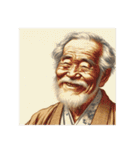 老翁、老婆の喜怒哀楽（個別スタンプ：1）