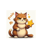 キモカワ猫の可愛いセリフ（個別スタンプ：10）