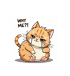 キモカワ猫の可愛いセリフ（個別スタンプ：35）