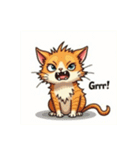 キモカワ猫の可愛いセリフ（個別スタンプ：36）