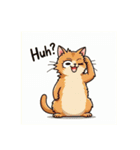キモカワ猫の可愛いセリフ（個別スタンプ：37）