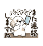 シーズー犬『ゆるい敬語で挨拶と思いやり』（個別スタンプ：36）