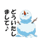 雪だるまの日常会話スタンプ（個別スタンプ：9）