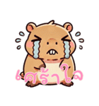 カピバラの生活 (タイ)（個別スタンプ：14）