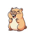 カピバラの生活 (タイ)（個別スタンプ：32）
