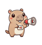 カピバラの生活 (タイ)（個別スタンプ：33）