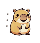 カピバラの生活 (タイ)（個別スタンプ：34）
