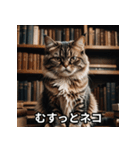 ニヤリ猫（個別スタンプ：4）