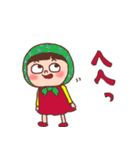 ほっかむり花ちゃん⑦大きめ文字（個別スタンプ：23）