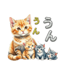 猫の仲間 家族のあいさつ（個別スタンプ：8）