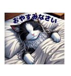 可愛い猫たちと過ごす冬の日常（個別スタンプ：8）