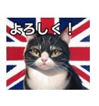 イギリスを愛するネコ（個別スタンプ：1）