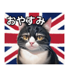 イギリスを愛するネコ（個別スタンプ：7）