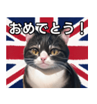 イギリスを愛するネコ（個別スタンプ：37）