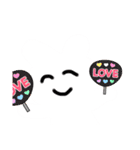もこもこうさぎスタンプ節分＆バレンタイン（個別スタンプ：5）