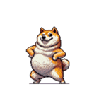 無言で伝える太っちょ柴犬（個別スタンプ：10）