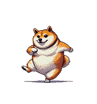 無言で伝える太っちょ柴犬（個別スタンプ：13）