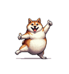 無言で伝える太っちょ柴犬（個別スタンプ：27）