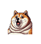無言で伝える太っちょ柴犬（個別スタンプ：28）