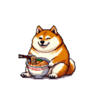無言で伝える太っちょ柴犬（個別スタンプ：37）
