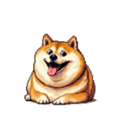 無言で伝える太っちょ柴犬（個別スタンプ：39）