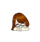 今どきの眼鏡の女の子（個別スタンプ：20）
