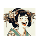 キモノガールの様々な貌（個別スタンプ：10）