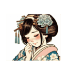 キモノガールの様々な貌（個別スタンプ：17）