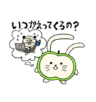 りんごウサギ（個別スタンプ：17）