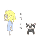 犬と猫と少女（個別スタンプ：12）